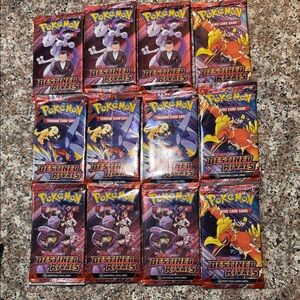 Pokemon Trading Card Game Destined Rivals Booster Packs - 12 PCs